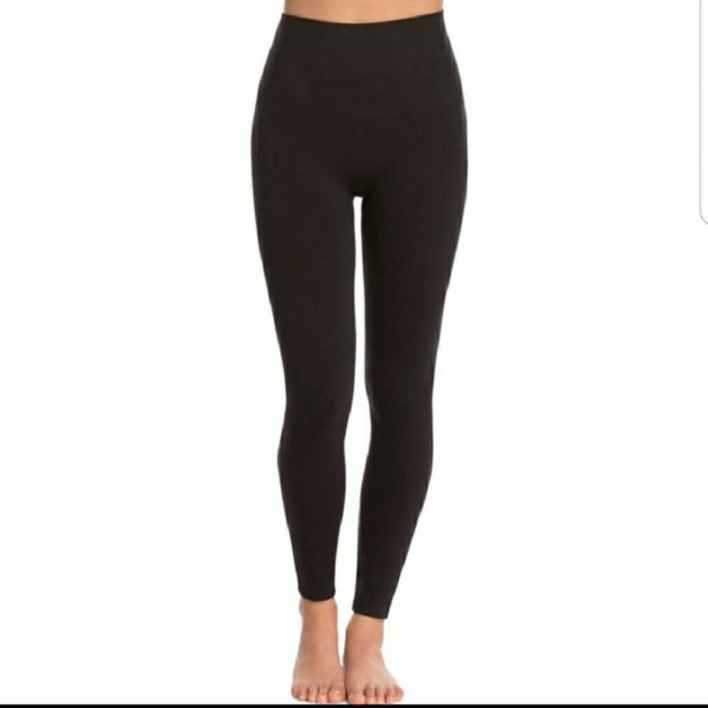 Spanx ribbed leggings ankle length